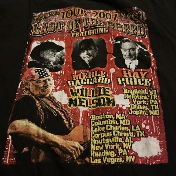 Willie Nelson concert t-shirt 2007 - Picture 2 of 2